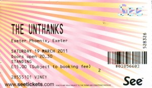 Unthanks ticket