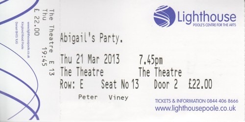 Abigail's party tickety