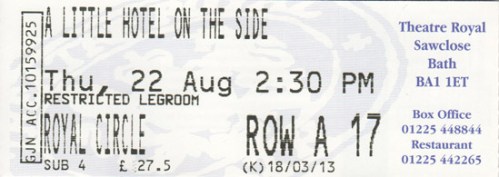 A Little Hotel On The Side ticket