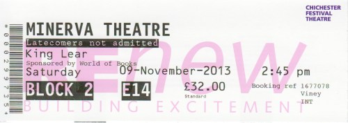 King lear Minerva ticket