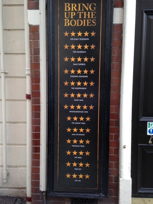 Bring up the bodies stars