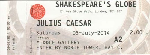 Julius Caesar ticket