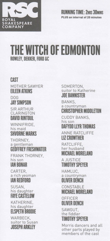 Witch of Edmonton cast