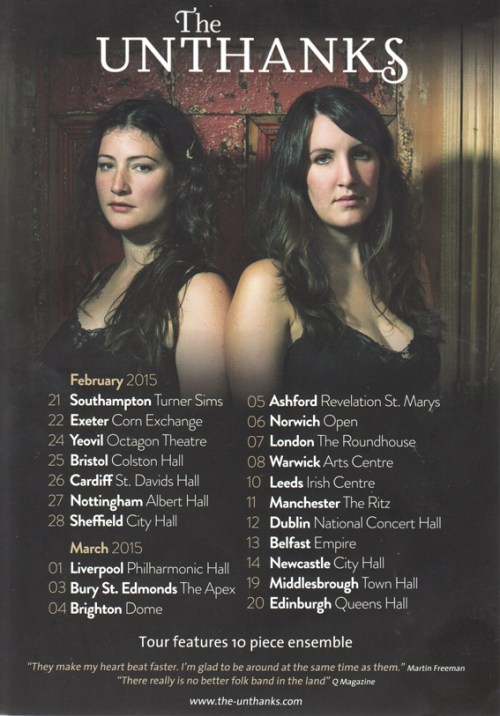 Unthanks 2015 flier