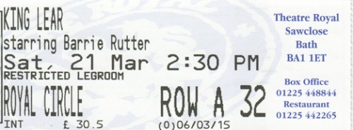King Lear ticket