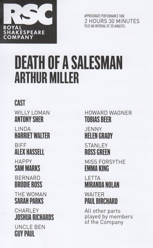 Death of A Salesman cast