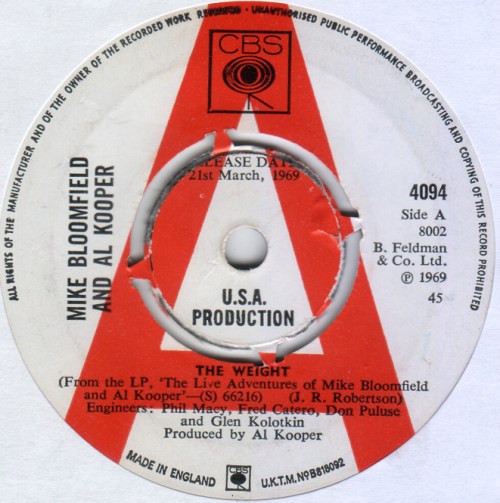 The Weight Bloomfield Kooper copy