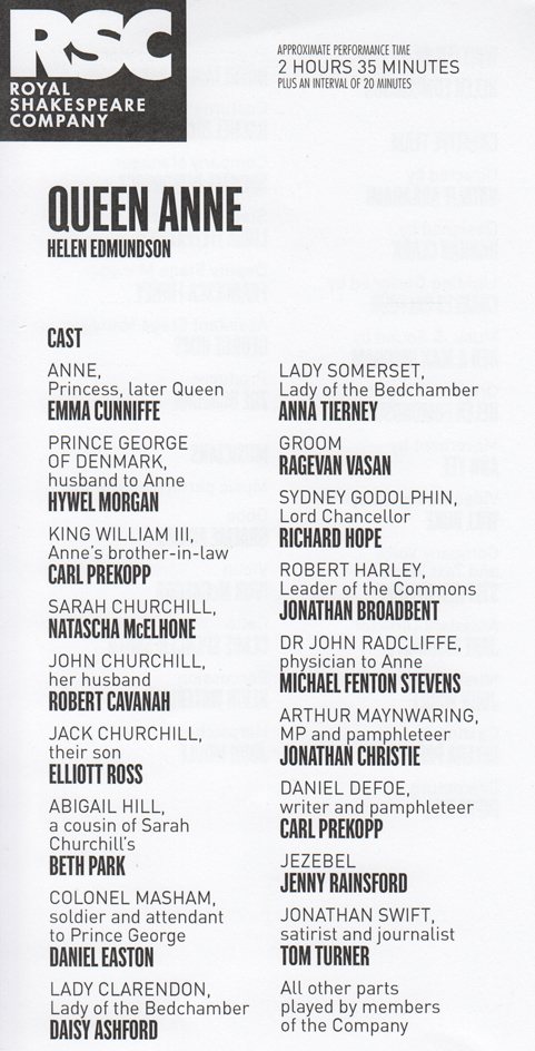 Queen Anne cast