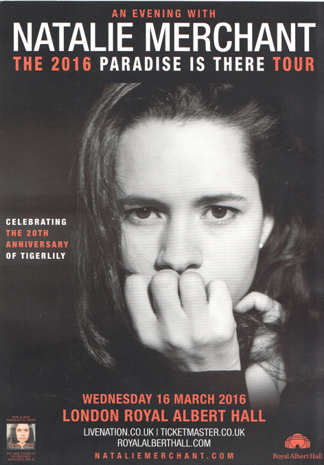 Natalie Merchant flier