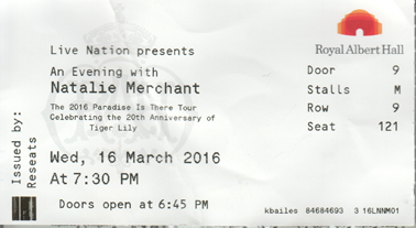 Natalie Merchant tickets