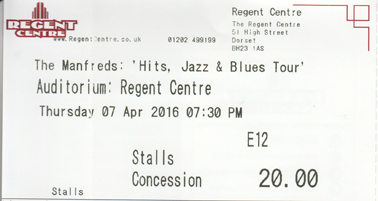 Manfreds 2016 ticket