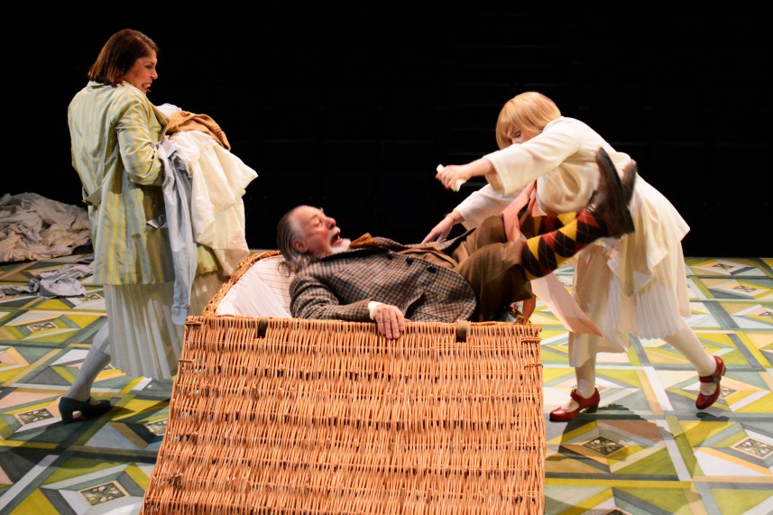 Northern Broadsides & New Vic Theatre Feb 2016 The Merry Wives by William Shakespeare Directed by Barrie Rutter Designer Lis Evans Lighting Adam Foley Musical Director Conrad Nelson Barrie Rutter/ Falstaff Adam Barlow/Nim Al Bollands/Simple Ben Burman/Pistol Andy Cryer/Ciaus Sarah Eve/Anne Page Becky Hindley/Mistress Ford Nicola Sanderson/Mistress Page Helen Shields Mistress Quickly Josh Morgan/Bardolf John Gully/Evans Roy North/Page Andrew Vincent/Ford Gerald McDermott/Shallow Jos Vantyler/Slender ©NOBBY CLARK +44(0)7941-515770 +44(0)20-7274-2105 nobby@nobbyclark.co.uk