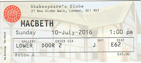 Macbeth ticket