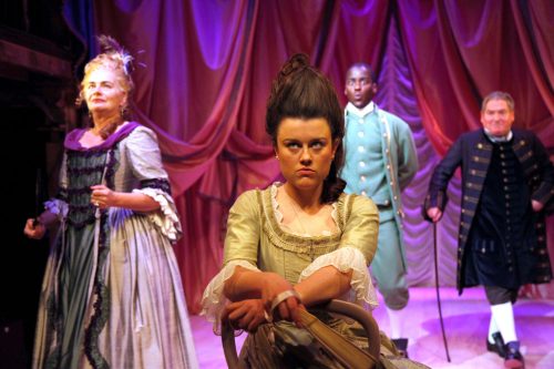 The-Rivals-at-The-Watermill-Theatre.-LtR-Julia-St-John-Ncuti-Gatwa-Michael-Thomas-and-Emma-Denly.-Photo-by-Philip-Tull.-1024x683